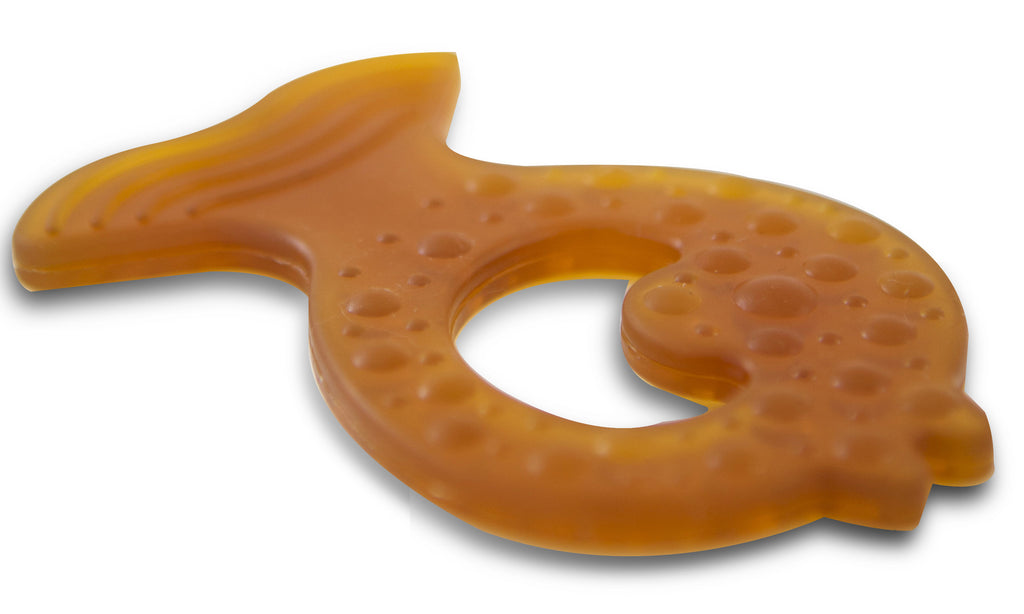 Single Natural Rubber Teether Teether in Reusable Case